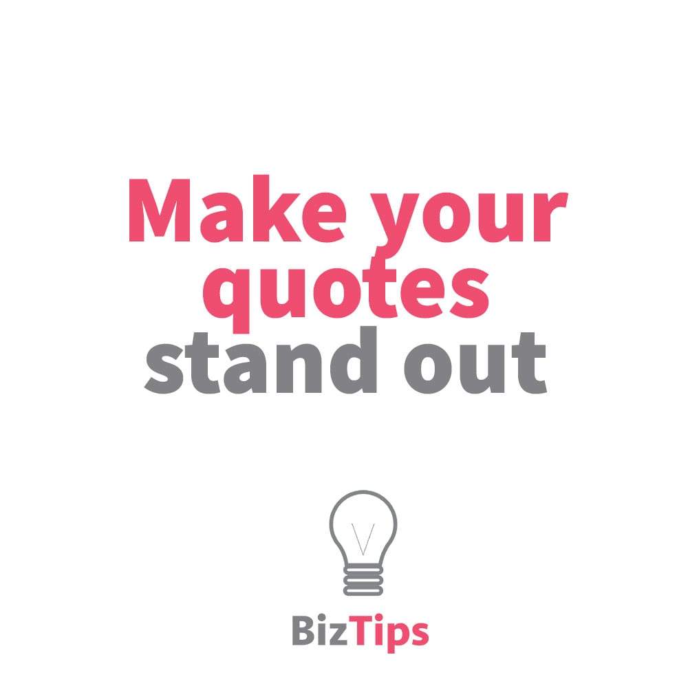 How To Make Your Quotes Stand Out Business Success Educators