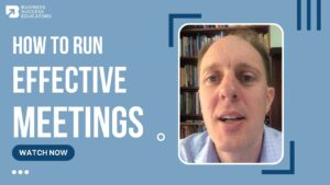how to run effective meetings